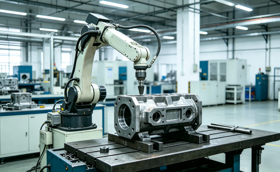 浙江新控铸件系列打磨机器人:基于FSG系统的高精度智能打磨方案